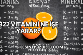 B22 Vitamini Ne İşe Yarar?