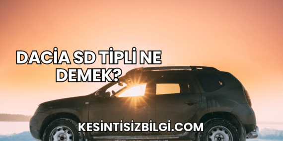 Dacia SD Tipli Ne Demek?