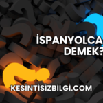 İspanyolca Se Ne Demek?