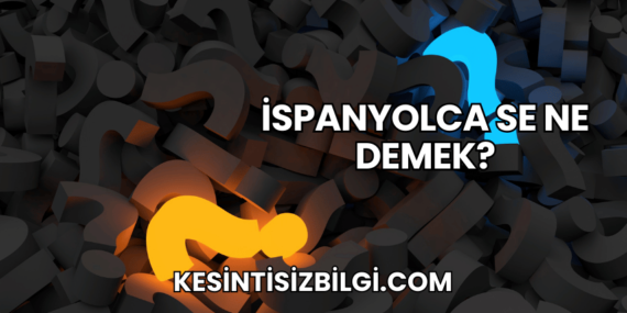 İspanyolca Se Ne Demek?
