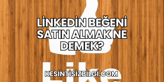 Linkedin Beğeni Satın Almak Ne Demek?