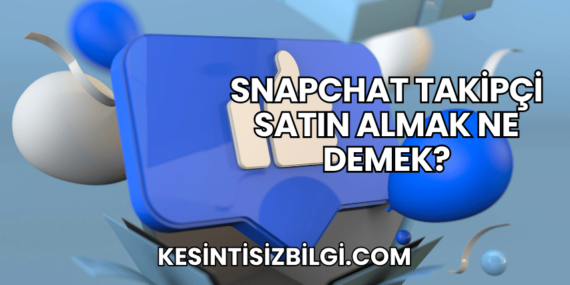 Snapchat Takipçi Satın Almak Ne Demek?