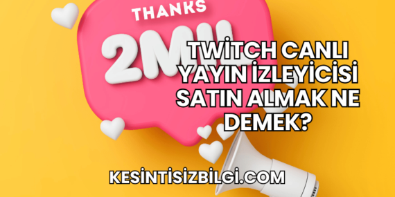 Twitch Canlı Yayın İzleyicisi Satın Almak Ne Demek?