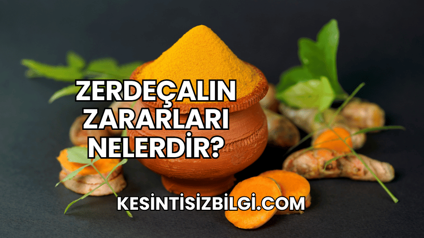 Zerdeçalın Zararları Nelerdir?